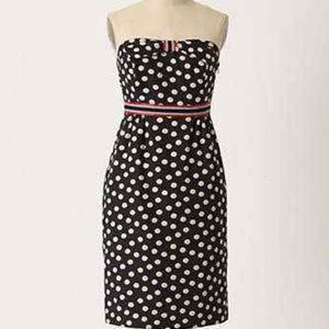 Anthropologie Maeve polka dot dress